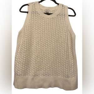 a new day Cream Sleeveless Sweater